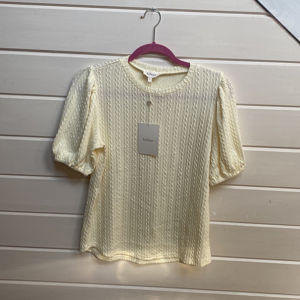 BOHME  NWT  Jude Top in Ivory